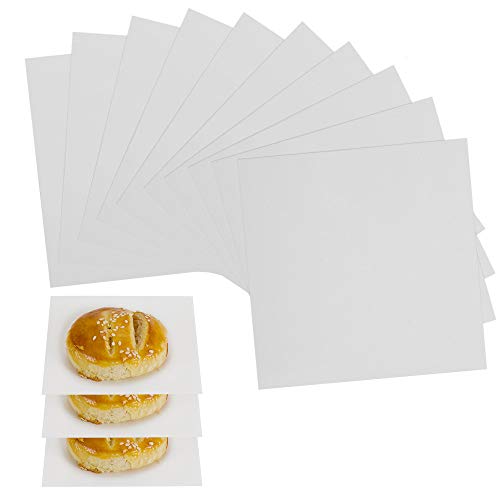 4x4 Inch Parchment Paper Squares - 300pcs Nonstick Burger Patty Paper