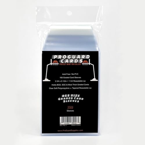 Graded Card Sleeves for BGS & SGC Slabs - 100 Pack