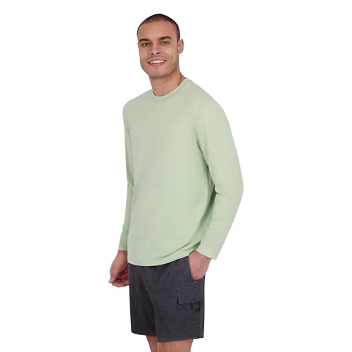 Spyder Men’s Long Sleeve Rashguard Large Laurel-a – Quick-Dry Swim Shirt UPF 30+