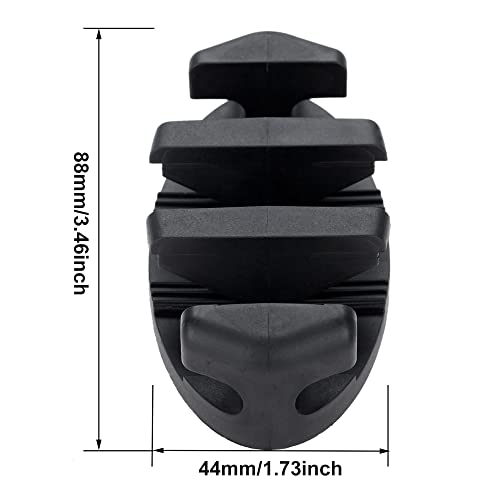 Kayak Anchor Cleats - 2 Pcs Black Nylon Zig Zag Boat Accessories