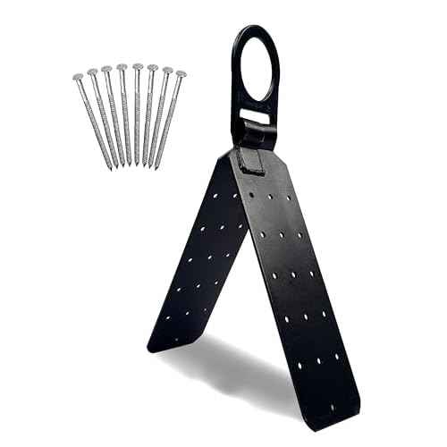 Frontline RO01 Reusable Hinged Roof Anchor | Heavy Duty D-Ring | OSHA & ANSI Compliant | High Strength Alloy Steel | Roofing Anchor with Nails Included