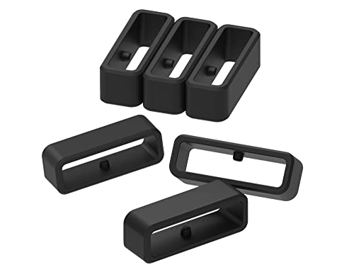 Replacement Fastener Rings for Garmin Smartwatches - 6 Black