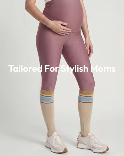 Jeasona 2 Pairs Cotton Compression Socks 15-20 mmHg Knee High Large-X-Large Gift for Pregnancy Nurses Flying Sports