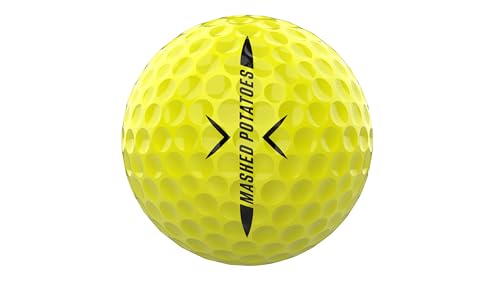 Piss Missile Yellow Distance Golf Balls - 12 Pack, 4-Piece Surlyn Core