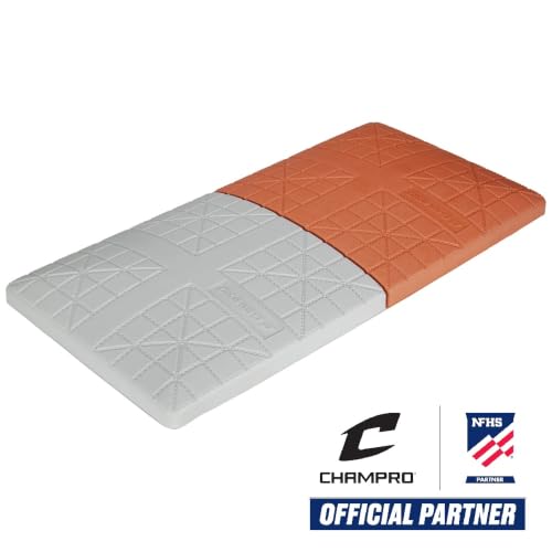 Double First Base with In-Ground Anchor - Orange/White