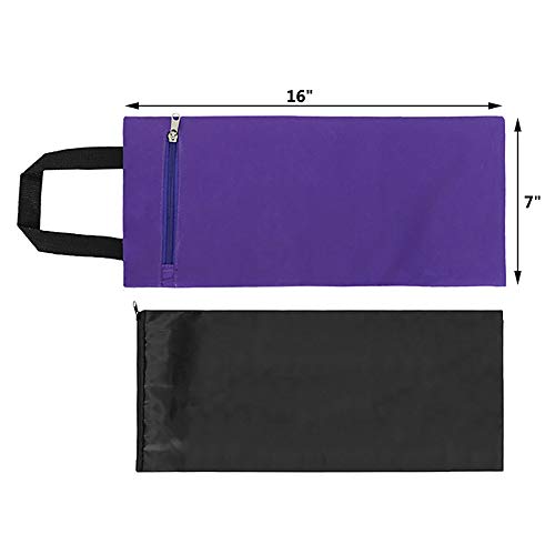 Yoga Sandbag Set - Unfilled Weighted Bags for Fitness - Black