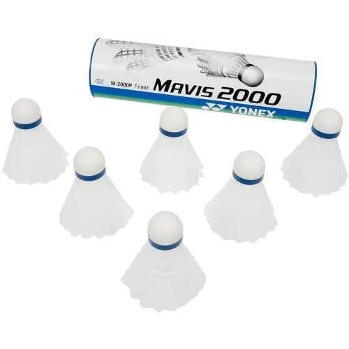 Mavis 2000 Nylon Shuttlecocks - Medium Speed, 1/2 Dozen