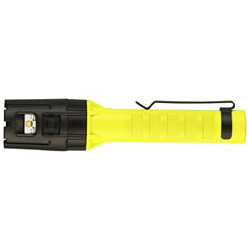 Streamlight 67750 Dualie 2AA 175-Lumen Dual Beam Flashlight w/Pocket Clip and Magnetic Base, Clear Retail Packaging, Yellow