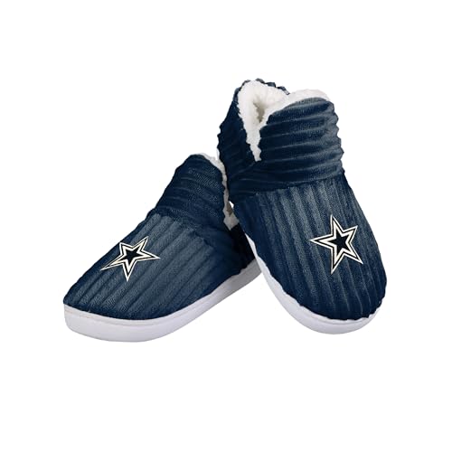 Dallas Cowboys Women's Bootie Slippers - Plush Sherpa Lining, Size 5-6