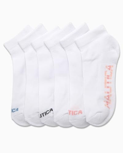 Moisture Wicking Athletic Quarter Socks - 6 Pack, Pure White