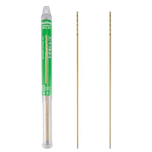 3/32" x 12" Extra Long Titanium Drill Bits - 2 Pack