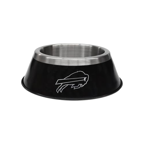 Buffalo Bills Large Stainless Steel Pet Bowl with Team Logo