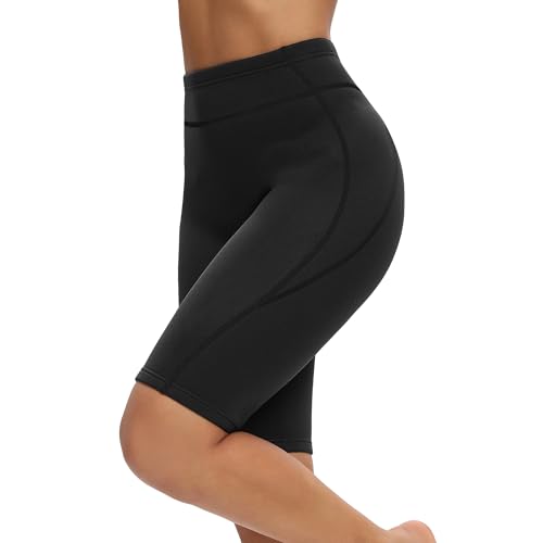 GoldFin Women's 2mm Neoprene Wetsuit Shorts - Black, Medium