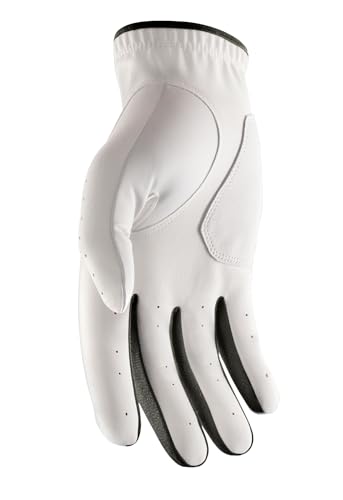 Mens MX Golf Glove - Left Hand White/Black - Large