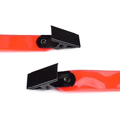 Reflective Trail Markers for Hunting - 12 Pack Orange Clips