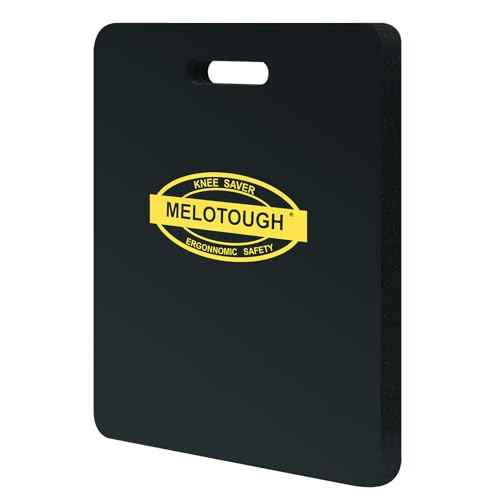 MELOTOUGH Kneeling Pad for Work Portable 1.1" Thick NBR Foam Kneeling Pads for Mechanics, Plumbers, Electricians & Gardening (Black)