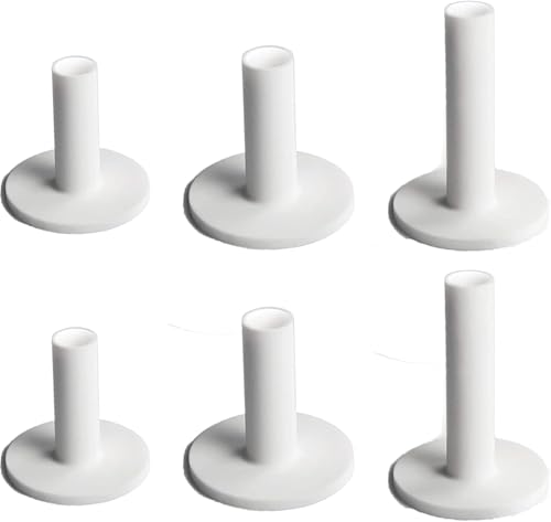 Rubber Golf Tees Set for Driving Range - 3, 2.5, 2 Inch