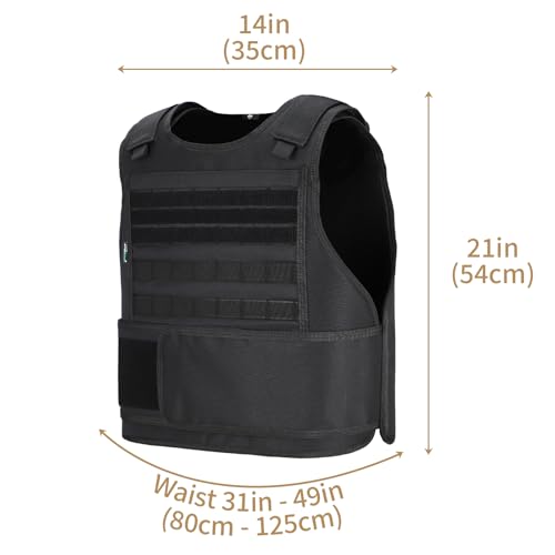 Tactical Vest for Airsoft, Paintball & Cosplay - Black