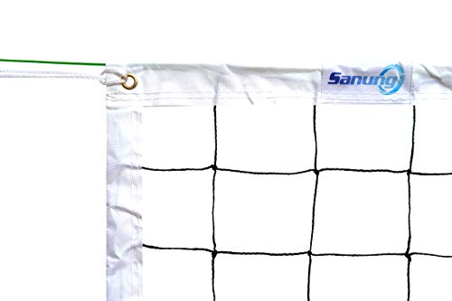 Sanung 32ft x 3ft Volleyball Net with Steel Cable, Outdoor/Indoor, Poles Not Included