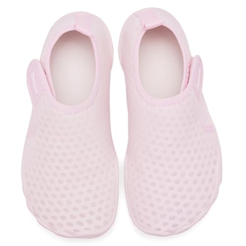 Kids Water Shoes - Quick Dry Barefoot Swim Aqua - Pink