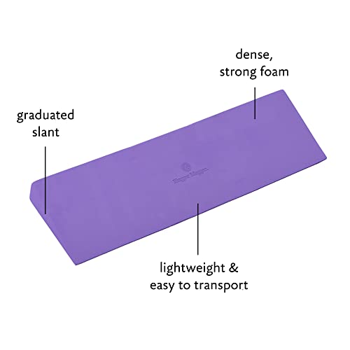 Yoga Wedge for Sensitive Wrists - Durable Support - Purple