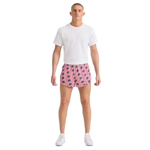 Men's Printed Running Shorts - 2.25" Inseam, Old Glory - Ranger Panty