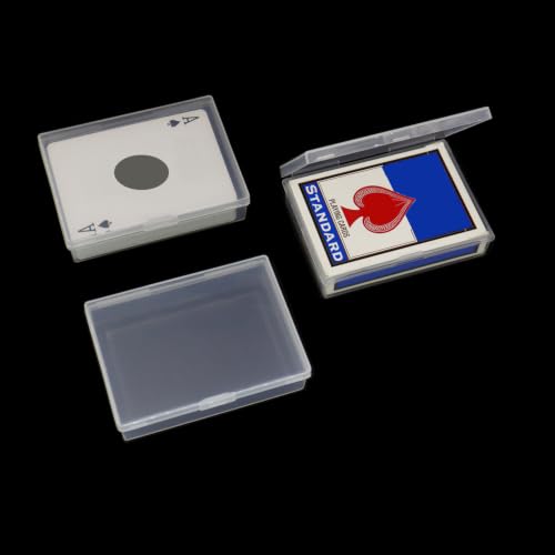 Plastic Playing Card Case Set - 3Pcs Poker Size Organizer