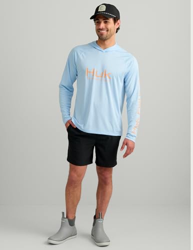 HUK Men's Pursuit Coastal Drift Vented Long Sleeve Fishing Hoodie XL