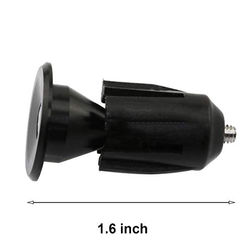 Aluminum Alloy Bike Handlebar End Plugs - 2 Pcs with Tool