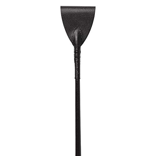 Huntley Equestrian 16-Inch Leather Jumping Bat Riding Crop with Leather Handle