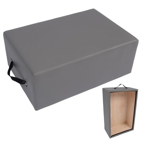 Portable Pilates Reformer Sitting Box - Non-Foldable Grey