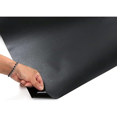 ROSEROSA Peel and Stick Premium Faux Leather Self-Adhesive Wallpaper Door Wrap Countertop Moulding Trim LW414