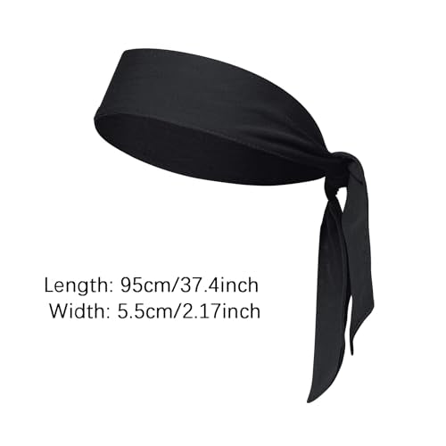 Adjustable Sports Headband Set - 3 Pack Black, White, Gray