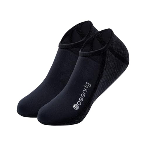 Neoprene Wetsuit Socks 2.5mm - Thermal Diving Socks for Snorkeling & Surfing - Large/Black