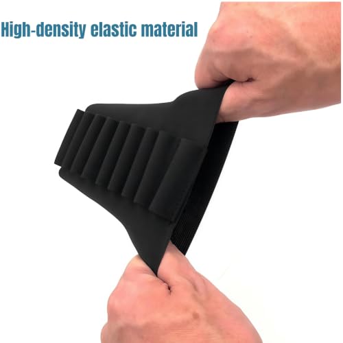 Tactical 9-Round Bullet Holder Pouch for Rifles - Black