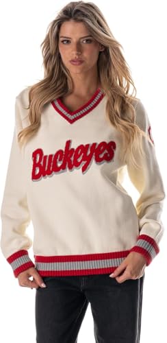 Ohio State Jacquard V-Neck Sweater - XX-Large