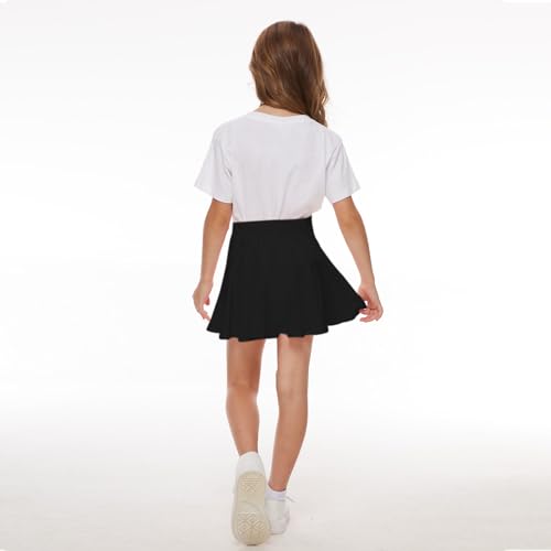 Neutocd Toddler Girl Skirts & Skorts 2-3T Black Elastic Pleated Casual Shorts