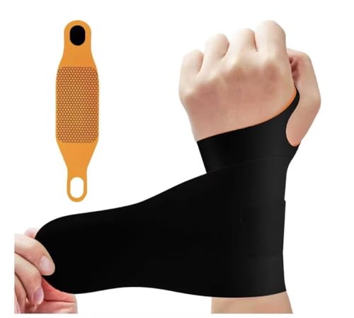 Adjustable Wrist Brace for Carpal Tunnel & Tendonitis - Black, Large