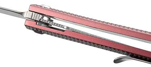 CRKT Stylus Everyday Carry EDC Pocket Folding Knife with Liner Lock: 12C27 Plain Edge Blade, Aluminum Handle, Pocket Clip, K820BXP