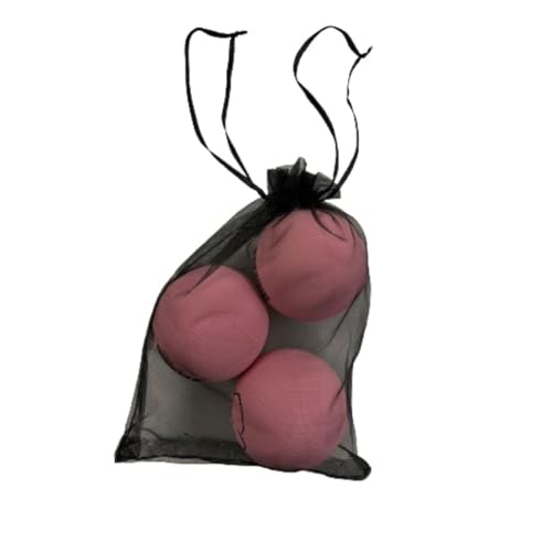 Rubber Handballs - 2 1/4 Inch, Pack of 3, Pink