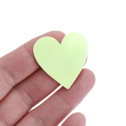 MECCANIXITY Glow in The Dark Heart Decals Decor Green Wall Stickers for Ceiling Bedroom Bedding Room 1 Set