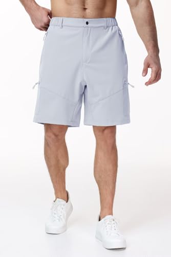 Men's Athletic Workout Shorts - XX-Large Light Gray