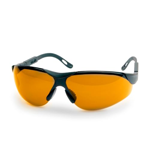 Impact-Resistant Sports Shooting Glasses - Amber, Adjustable Fit