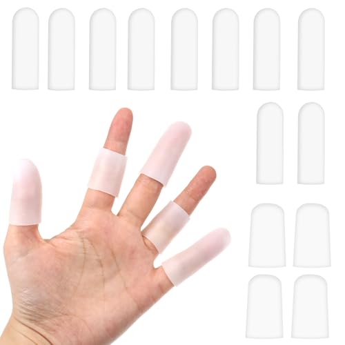 14 Pcs Silicone Finger Protectors – Waterproof Gel Thumb Covers