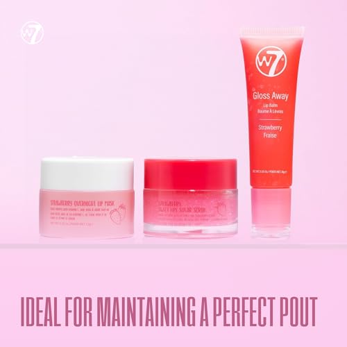 Lip Care Trio - Overnight Mask, Balm & Scrub - Strawberry