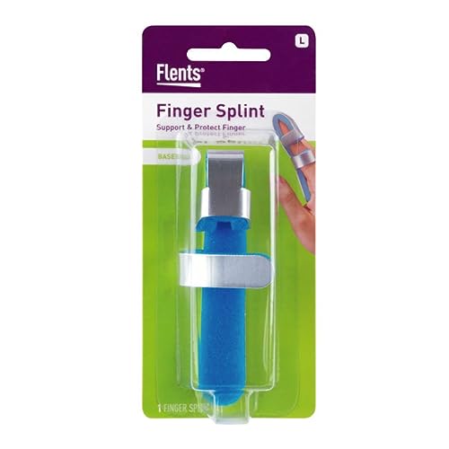 Two-Sided Finger Splint - Large Baseball Splint for Injury Support