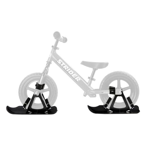 Strider Snow Ski Set for 12" Balance Bikes — Converts to Sled for Ages 1–4