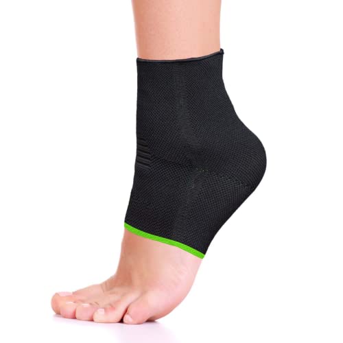 Ankle Compression Sleeve for Plantar Fasciitis Support - Large