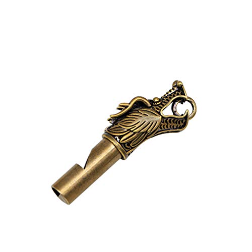 Portable Emergency Survival Whistle - Vintage Bronze Design