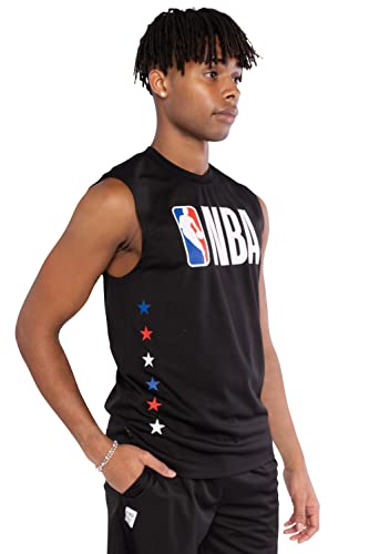 X-Large Black NBA Licensed Sleeveless Tank Top for Men - Ultra Game Active Tee